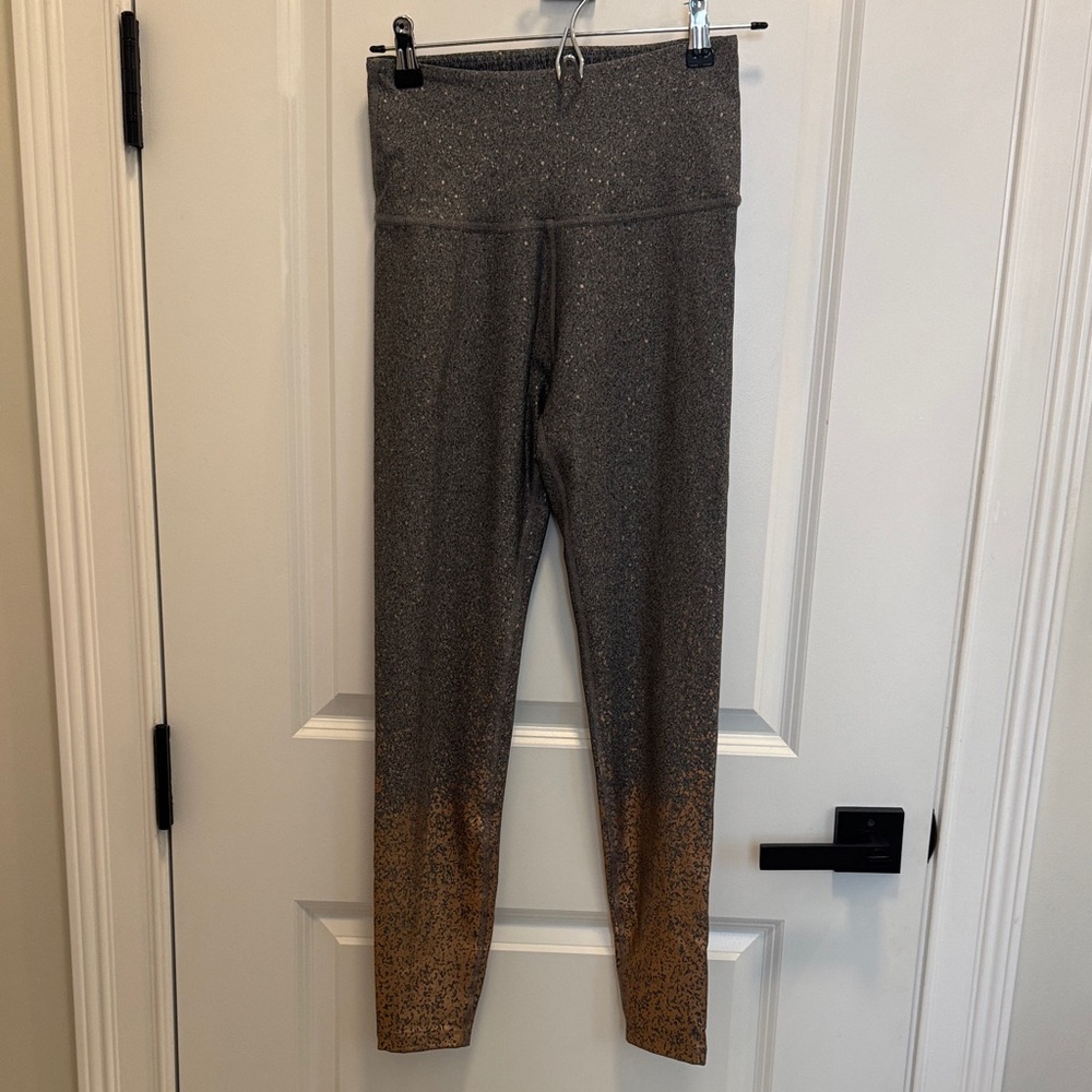 Sparkle Ombre Leggings - Gray & Bronze